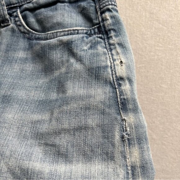 For all 7 mankind distressed Denim mini Skirt Sz 31 - Picture 3 of 8
